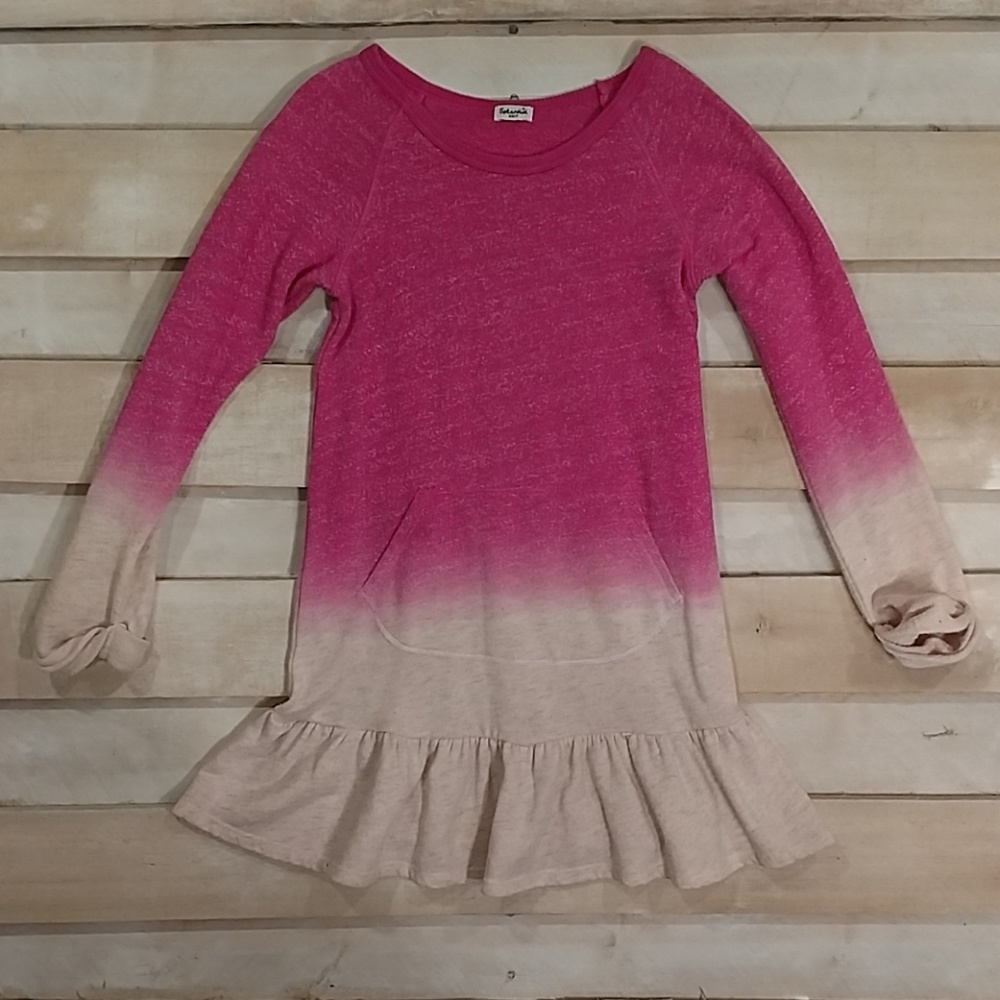 SPLENDID dress Size 6X/7 Pink/Cream Ombre